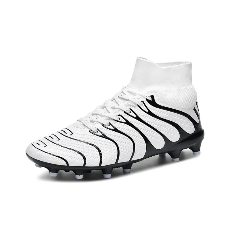 Kuding FG Rubber Long Studs Soft Ground Natural Ground Slip Resistant Stain Resistant Coverage Soccer Shoes Unisex-7