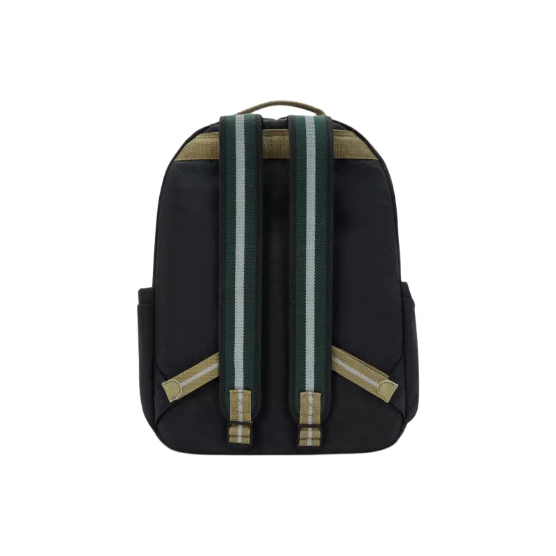 Kipling Nylon Backpack Large Size Unisex Green & Black-4