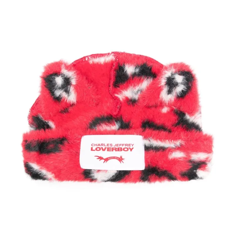 CHARLES JEFFREY Nylon Beanies Men's Pink-0