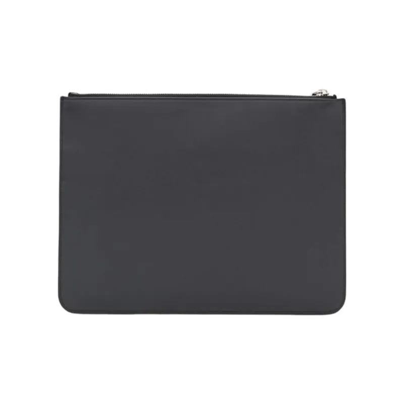 GIVENCHY Calfskin Clutch Large Size Men's Black-1