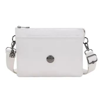 Kipling Nylon Shoulder Bag, Crossbody Bag Large Size Unisex Silver Night