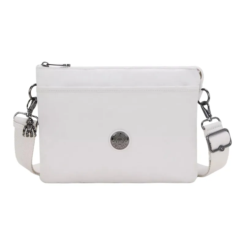 Kipling Nylon Shoulder Bag, Crossbody Bag Large Size Unisex Silver Night-0