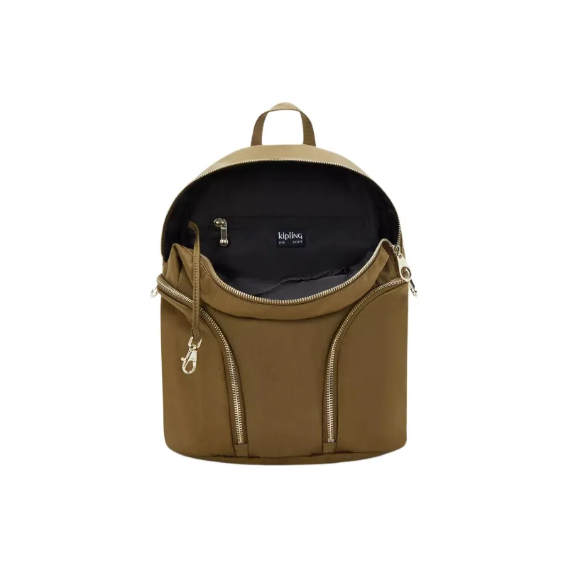 Kipling Nylon Backpack Small Size Unisex Brown-2