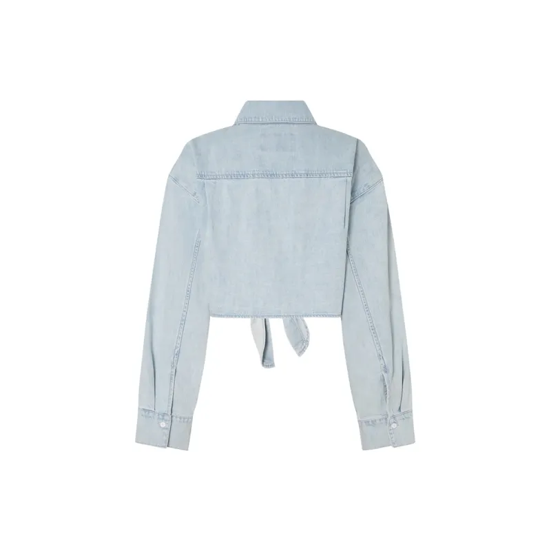 MO&CO Shirts Women's Denim Blue-1