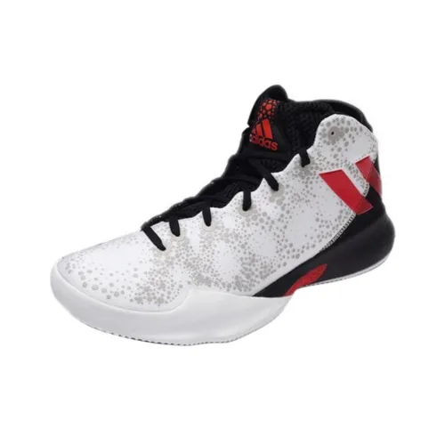 Adidas Crazy Heat Basketball Shoes Men High-Top Bright White/scarlet/black