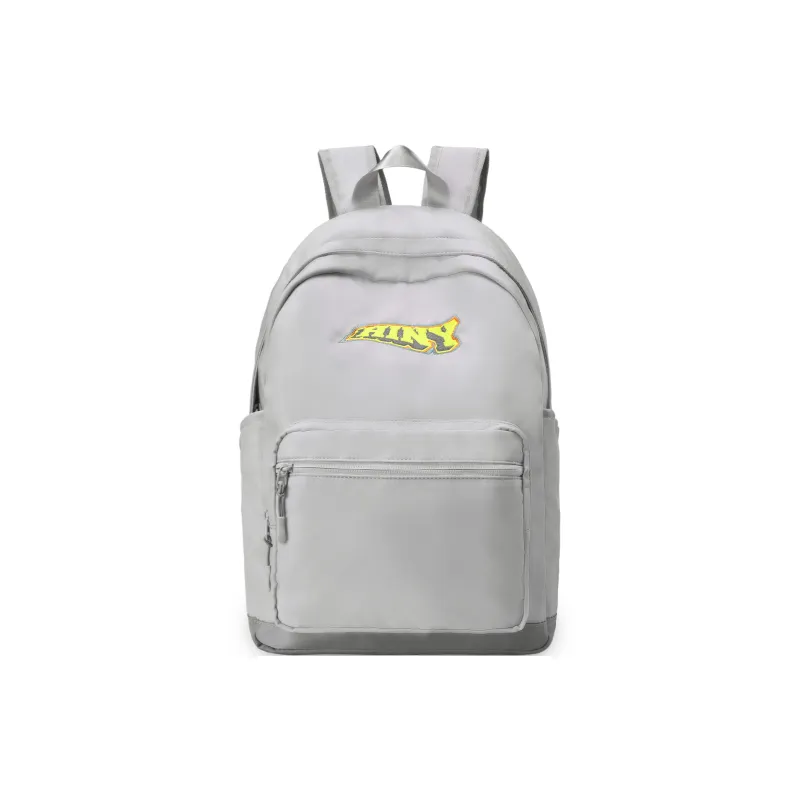 HINY Polyester Student Backpack Regular Unisex White-0