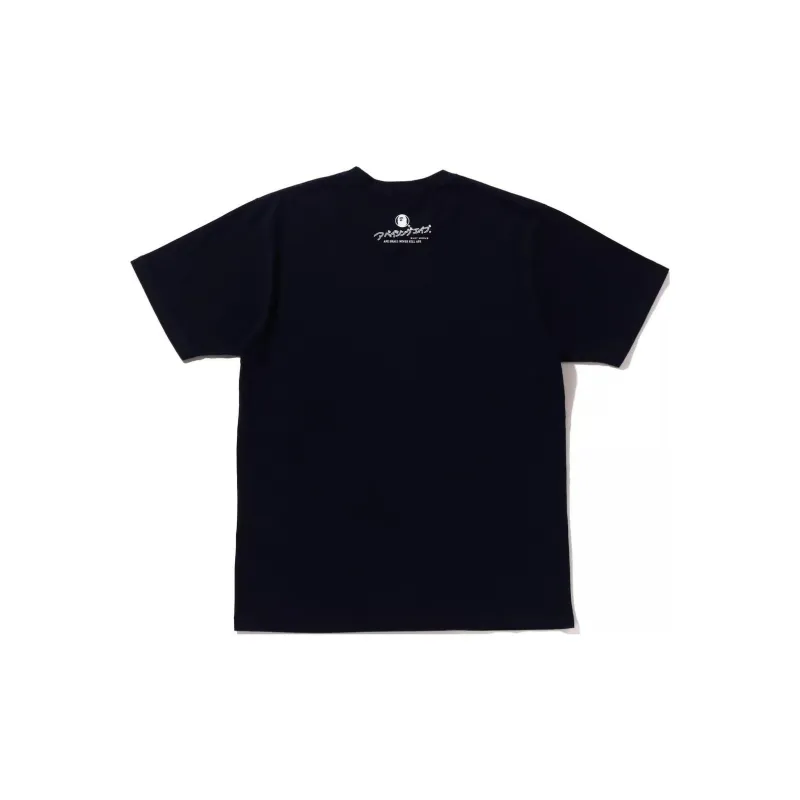 A BATHING APE Head Bapesta Indigo Tee-1