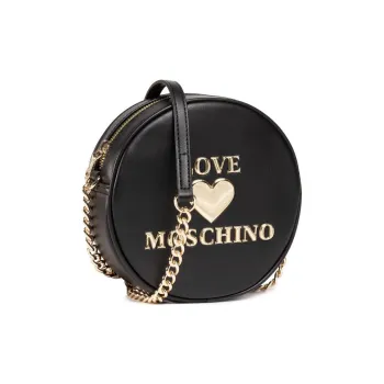LOVE MOSCHINO Leather Shoulder Bag Crossbody Bag Women's Black