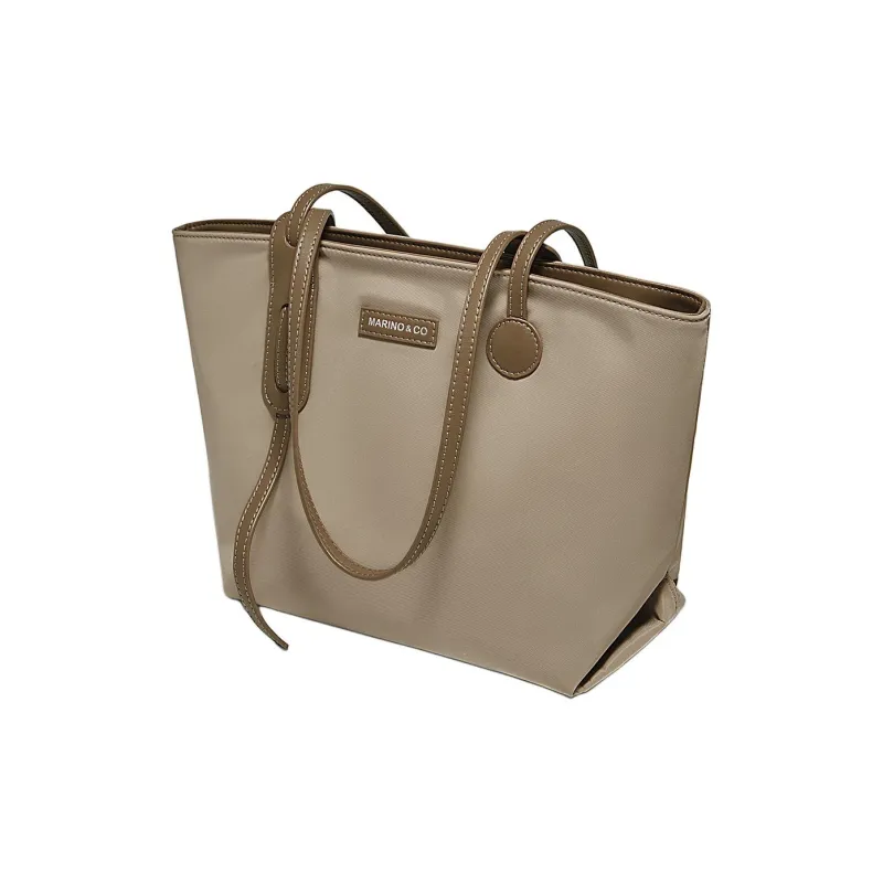 Marino Orlandi Fabric Shoulder Bags Handbags Large Size Women's Khaki-3