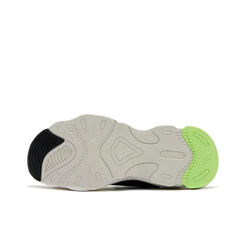 QIAODAN Anti Slip Wear Resistant Low Top Casual Running Shoes Women's Black Gray-5