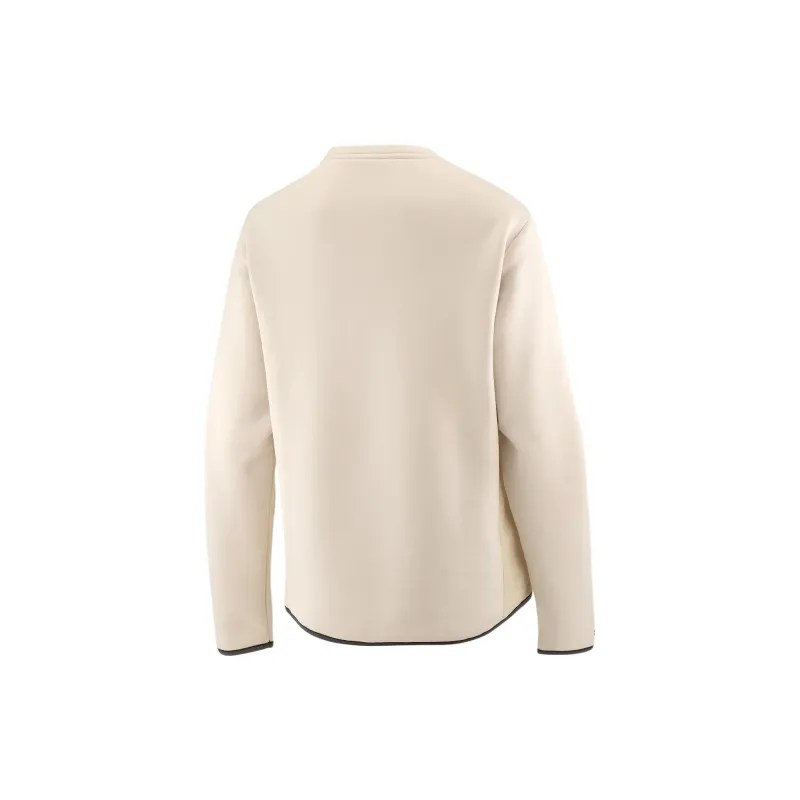 SALOMON OUTLINE HYBRID WARM Sweatshirt Women's Ecru-1