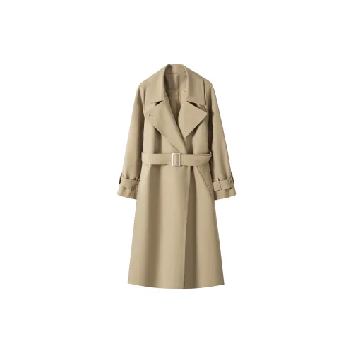 MOSIIMORII Trench Coats Women's Oak