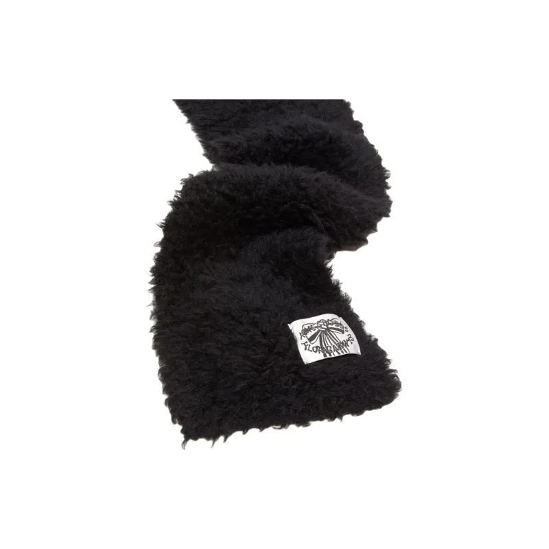 Acne Studios Logo-tag Faux-fur Scarf-1