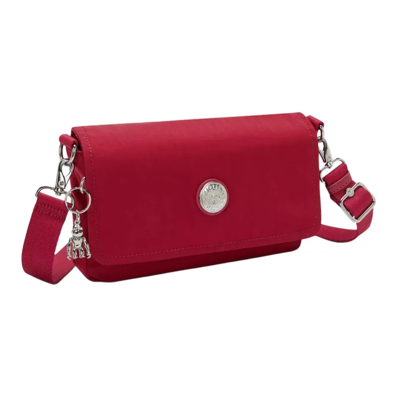 Kipling Polyester Shoulder Bag, Crossbody Bag, Handbag Women's Red-1