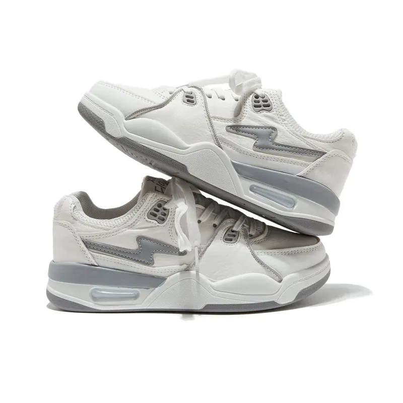 Komanic White Sneakers Wear resistant And Lightweight Low Top Skateboard Shoes Women's-19