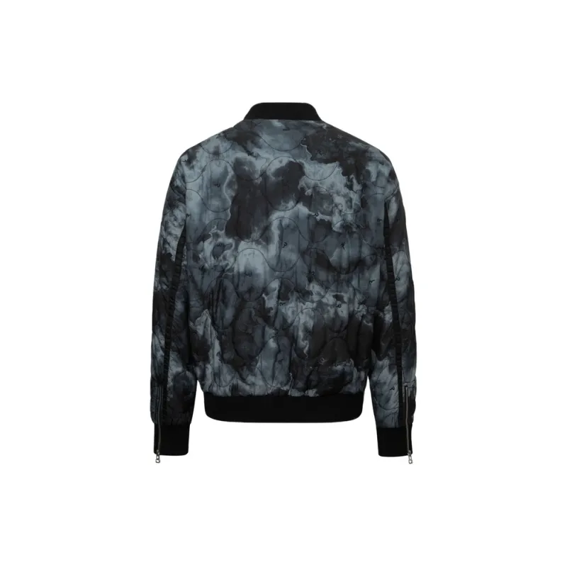 EVISU Coat Men's Black All Over Print-1