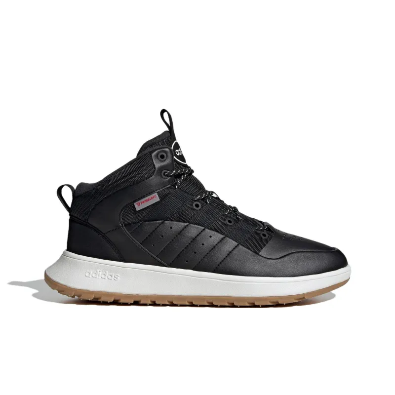Adidas Anti Slip Wear Resistant Mid Top Basketball Shoes Unisex Black-1