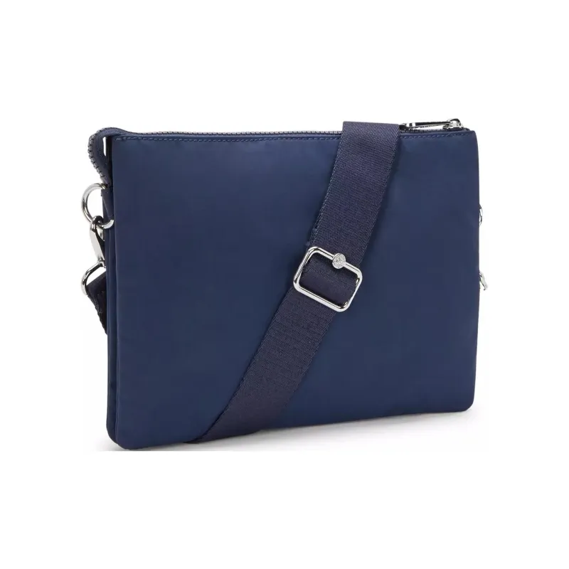 Kipling Nylon Shoulder Bag, Crossbody Bag Large Size Unisex Endless Blue-3