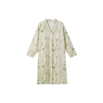 OUSHIBO Nightgown Women's Light Green
