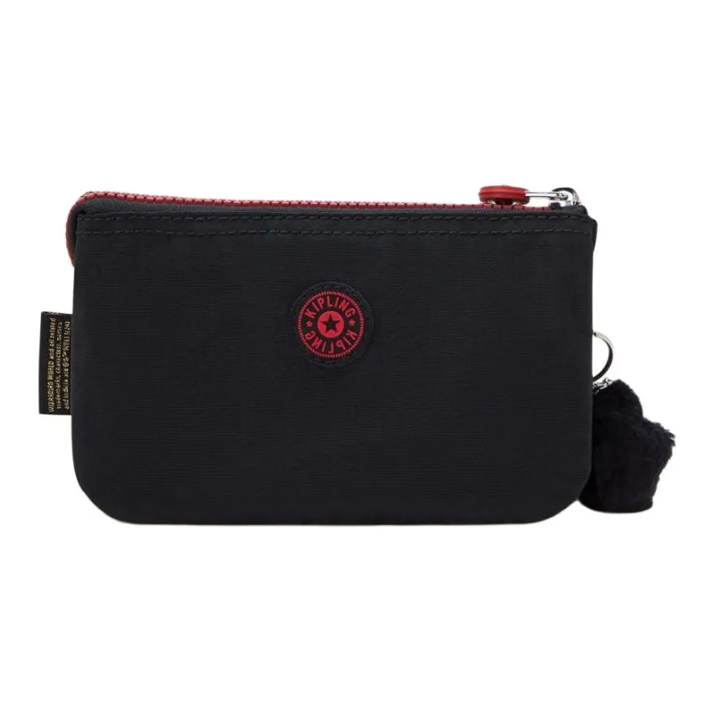 Kipling Nylon Wallet Large Size Men's Black Red-2