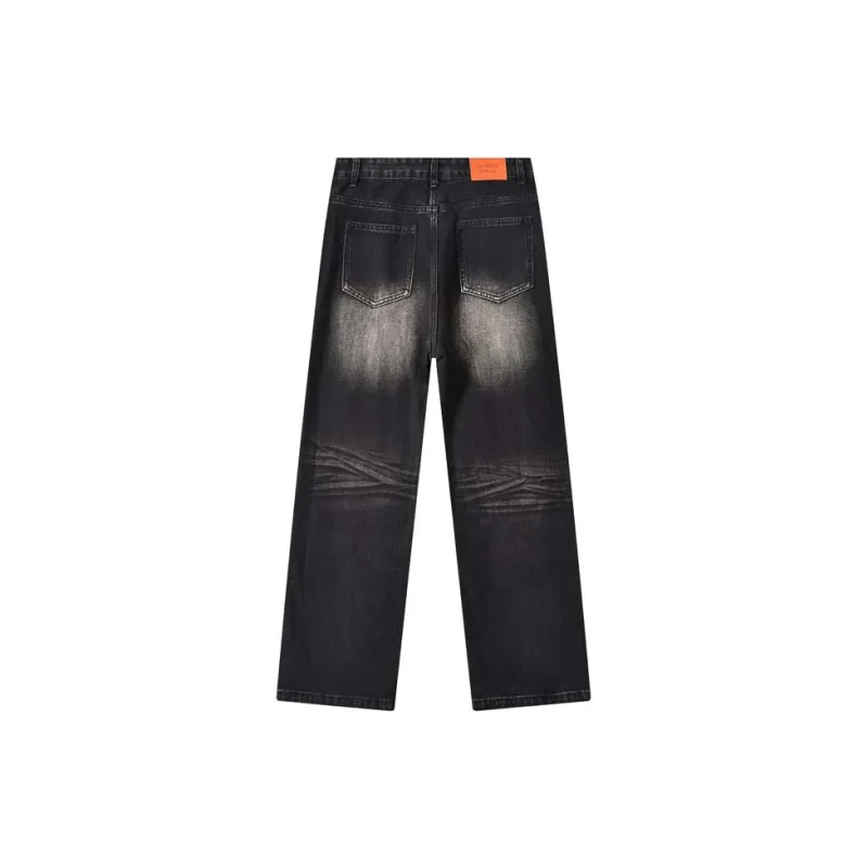 GEOFFREY B. SMALL Hiphop Jeans Unisex Black-1