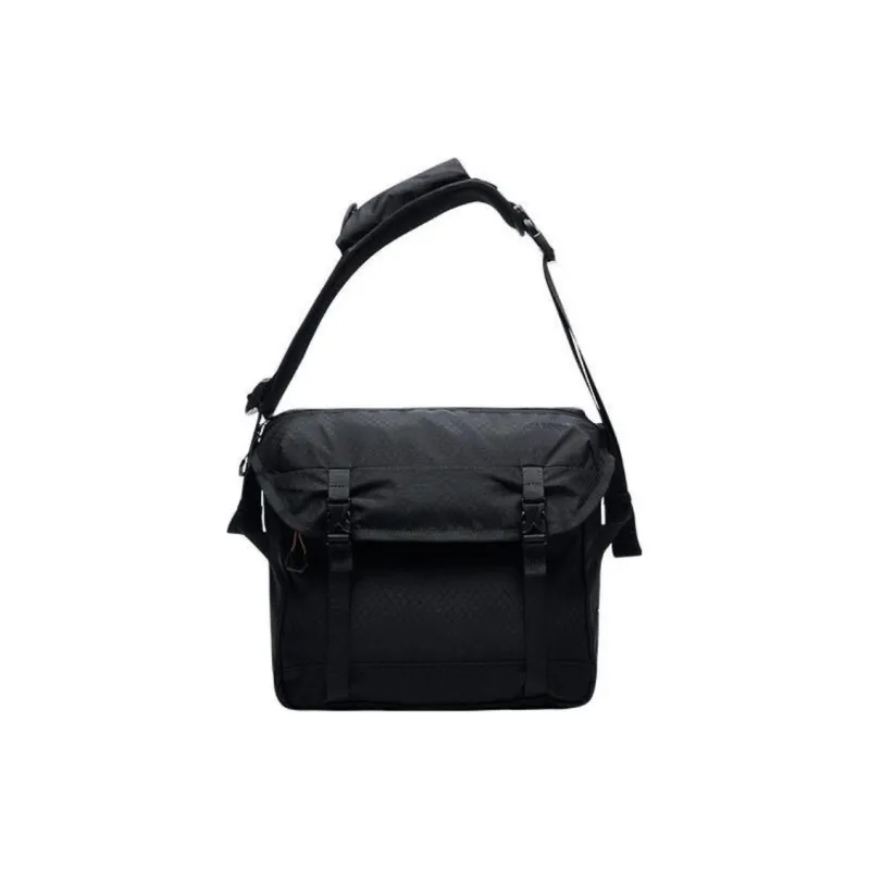 Anta Nylon Shoulder Bag Crossbody Bag Unisex Black-0