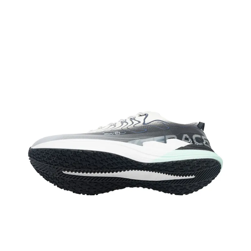 XTEP Cushioning Breathable Lightweight Low Top Running Shoes Men's White Gray Black-2