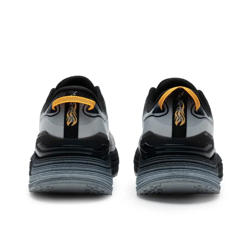 XTEP Anti Slip Wear Resistant Low Top Casual Running Shoes Men's Black Gray-2