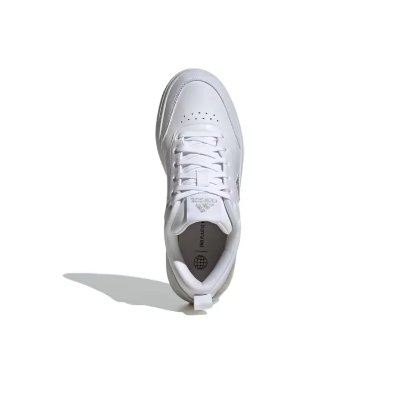 Adidas Park Street Anti Slip Wear Resistant Low Top Skateboard Shoes Women's White Gray-4