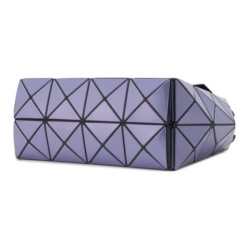 ISSEY MIYAKE CARAT Polyvinyl Chloride Resin Handbag Women's Lavender-4