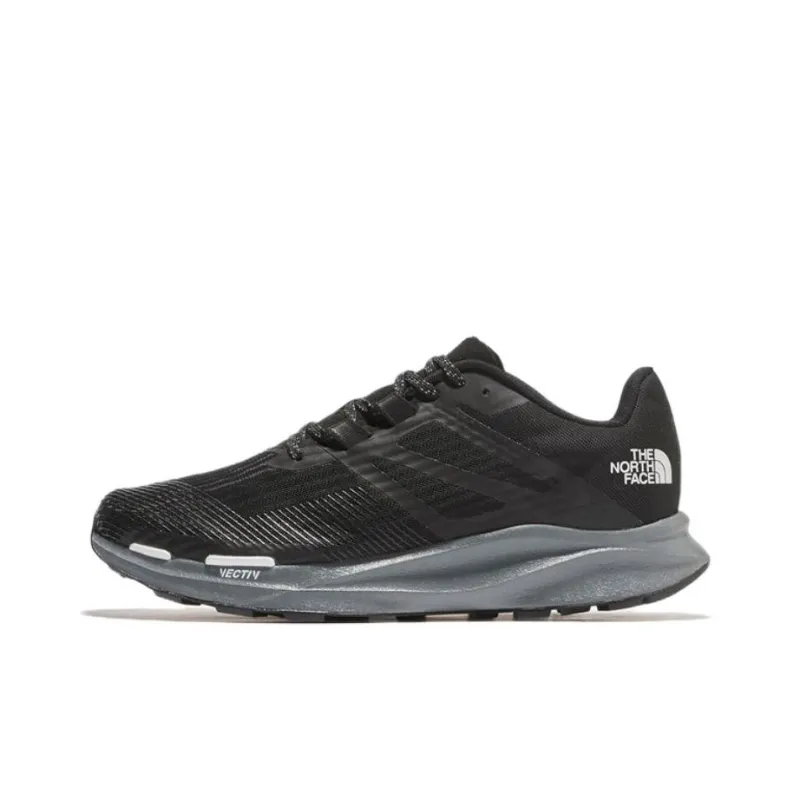 THE NORTH FACE Anti Slip Wear Resistant Low Top Trail Running Running Shoes Men's Black White-0
