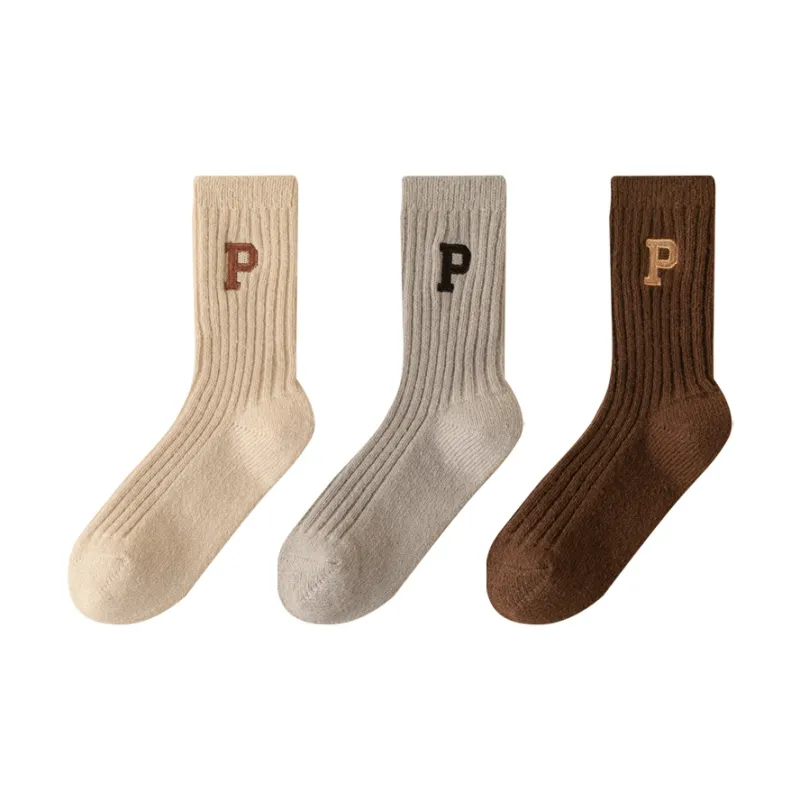 PLANDOO Mid Calf Socks Unisex 3 Pack-5
