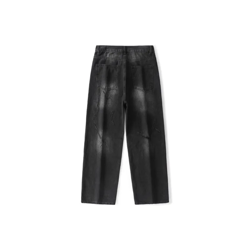 Wenpercy Jeans Unisex Black-1