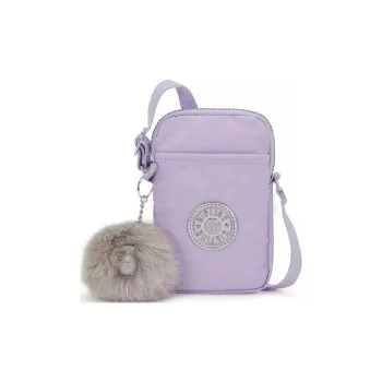 Kipling Nylon Cell Phone Pouch, Shoulder Bag, Crossbody Bag Regular Unisex Lavender