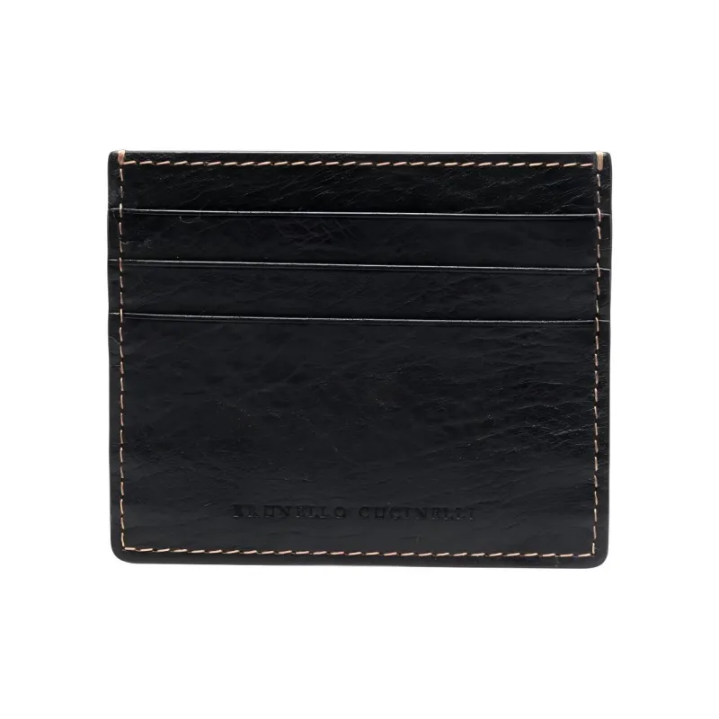 Brunello Cucinelli Logo Embossed Cardholder-0