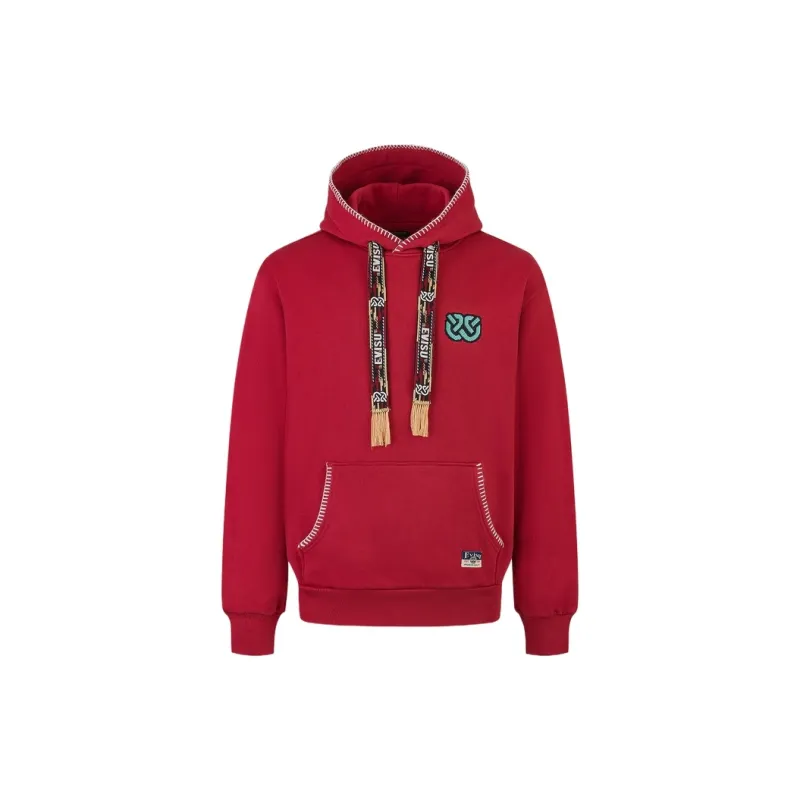 EVISU Sweatshirt Men's Burgundy-1