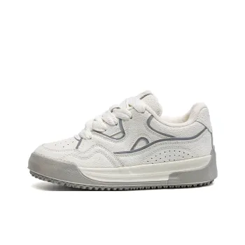 TUOPIN Anti-Slip Wear-Resistant Low-Top Skateboard Shoes Women's Beige