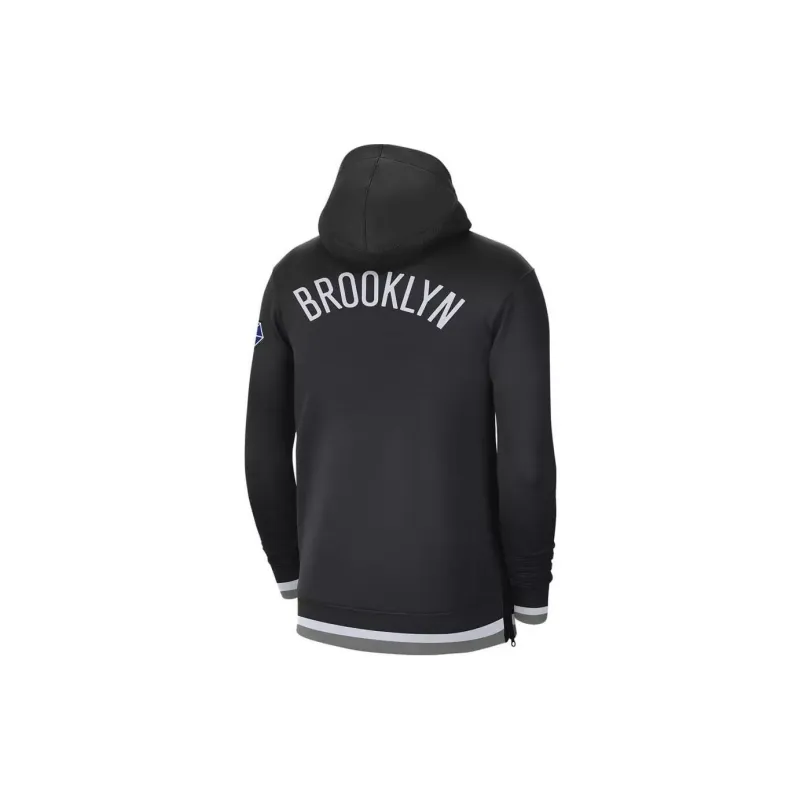 Nike Nba Brooklyn Nets Showtime Dri Fit Full Zip Hoodie-1