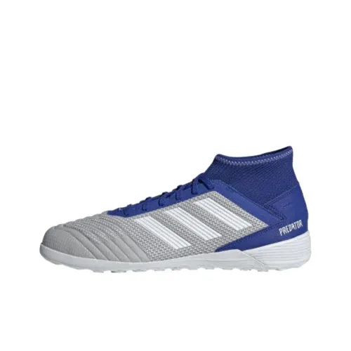 Adidas Predator 19.3 Slip-Resistant Breathable Soccer Shoes Men's Gray Blue