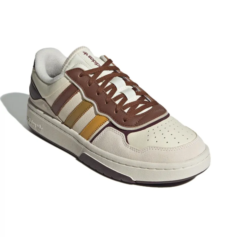 Adidas Originals Courtic Anti Slip Wear Resistant Low Top Skateboard Shoes Unisex White-2