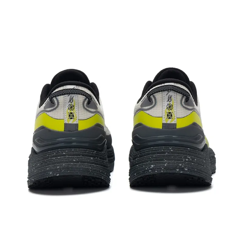 XTEP Anti-Slip Wear-Resistant Low-Top Casual Running Shoes Men's Beige Green-2