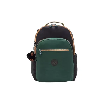 Kipling Nylon Backpack Large Size Unisex Green & Black