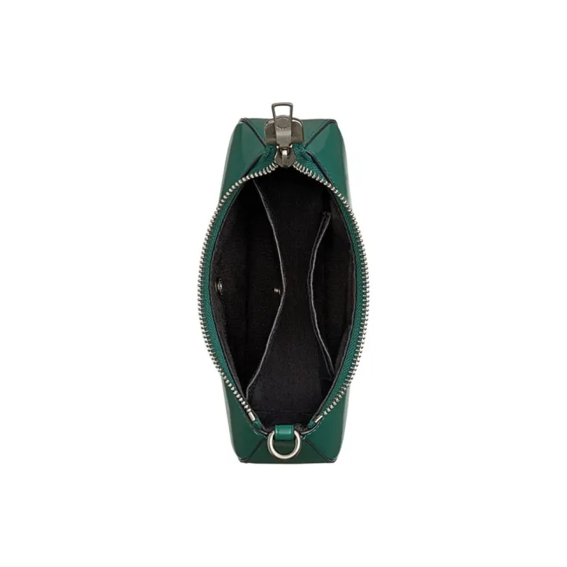 COACH Teri Cow Leather Crossbody Bag Shoulder Bag Small Size Women's Emerald Green-2