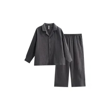 Same Language Pajama Set Men's Ink Feather Gray