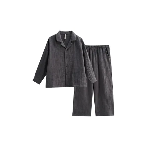 Same Language Pajama Set Men's Ink Feather Gray