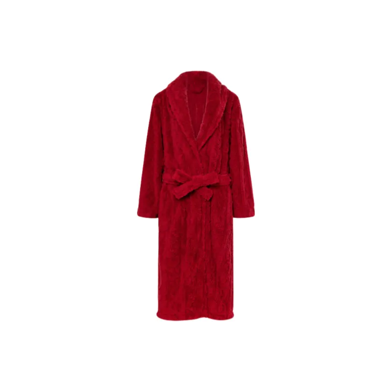 Vine Color Women's Bath Robes-4