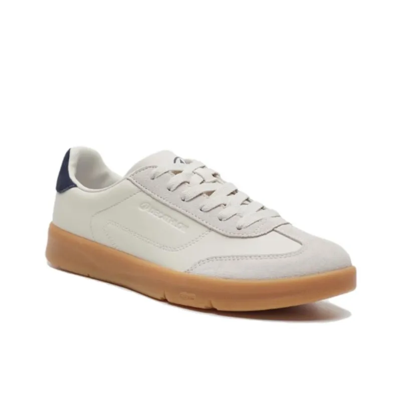 DECATHLON Anti Slip Wear Resistant Low Top Skateboard Shoes Women's Ecru With Gray-1
