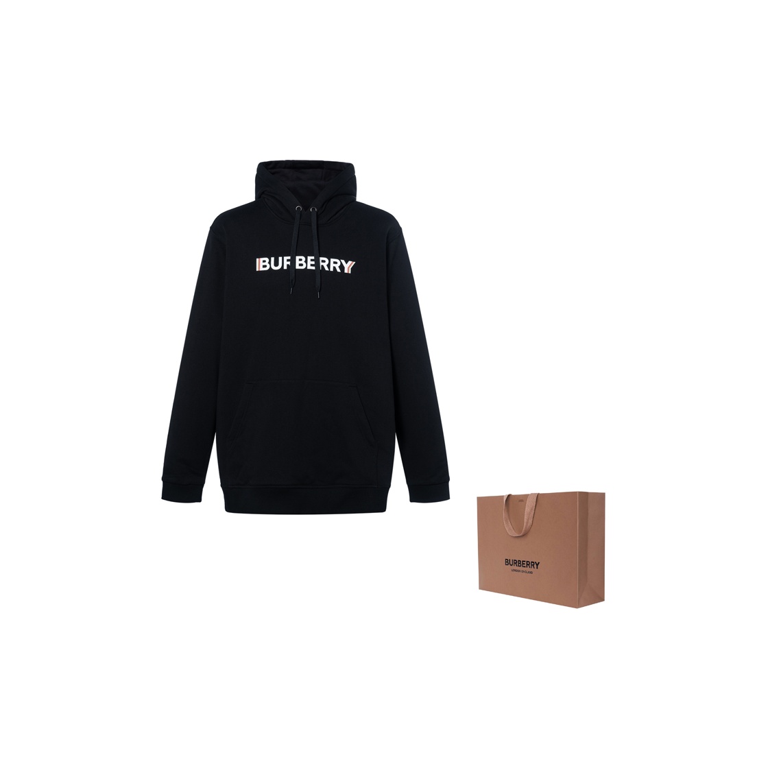 Burberry LOGO Hoodie Black - POIZON Burberry LOGO Hoodie Black - POIZON