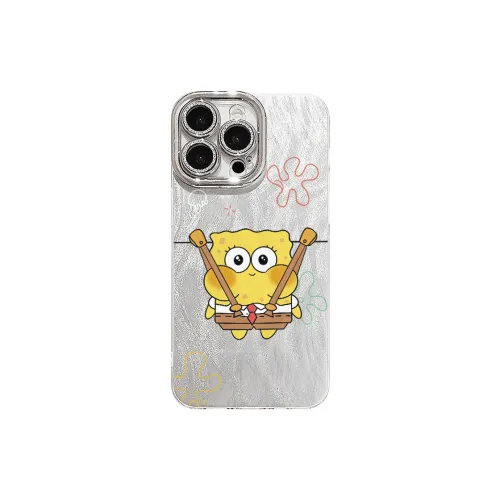 XIANGRIKE TPU Material SpongeBob-Phone Case Compatible With IPhone 15/14 Plus/13/12/11/15 Pro Max/XS/XR/XS Max/8 Plus