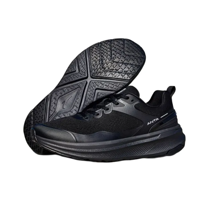 Anta Anti Slip Wear Resistant Low Top Training Shoes Men's Black-2